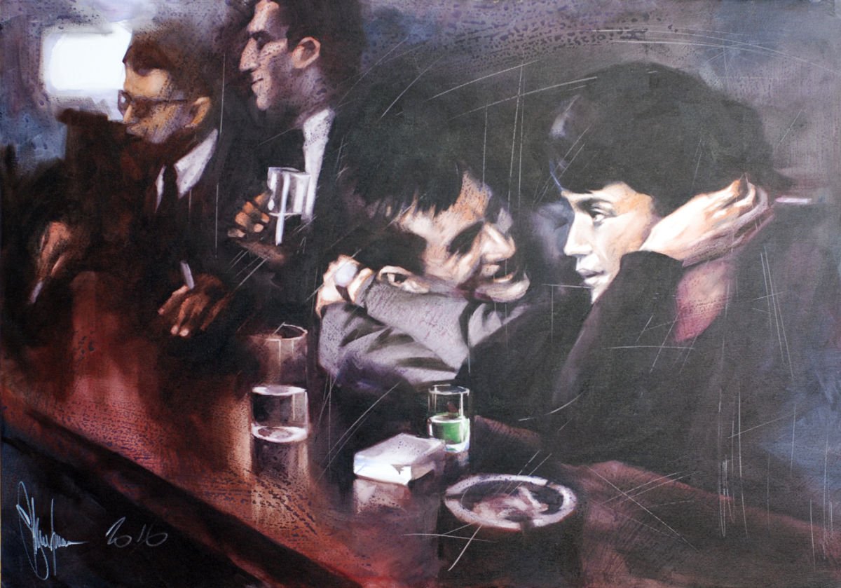 Bar Tales painting by Igor Shulman