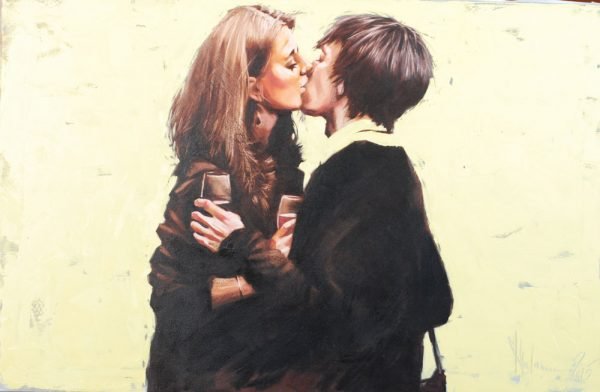 Kissing Oil Painting (2015) by Igor Shulman