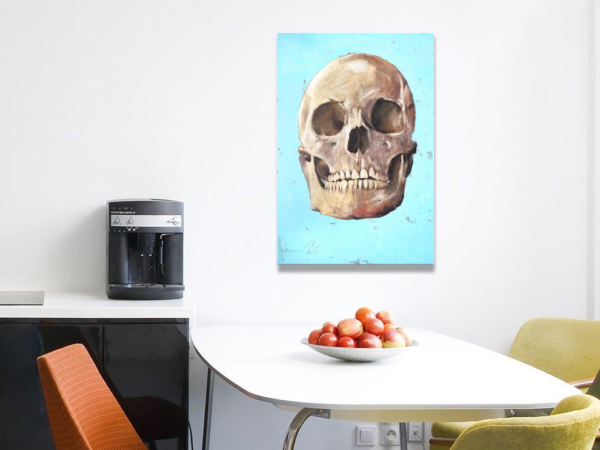 The Skull by Igor Shulman on the wall