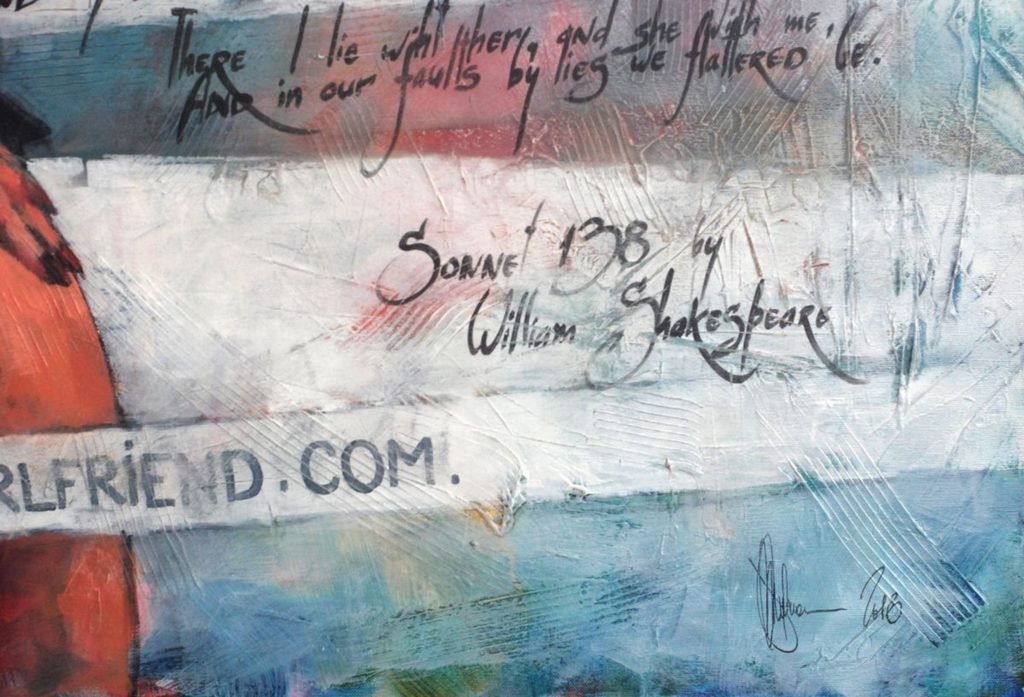 Painting Listening to shakespear artgallery