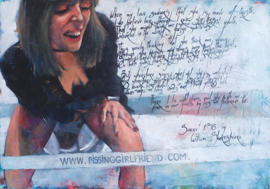 Listening to Shakespeare painting by Igor Shulman