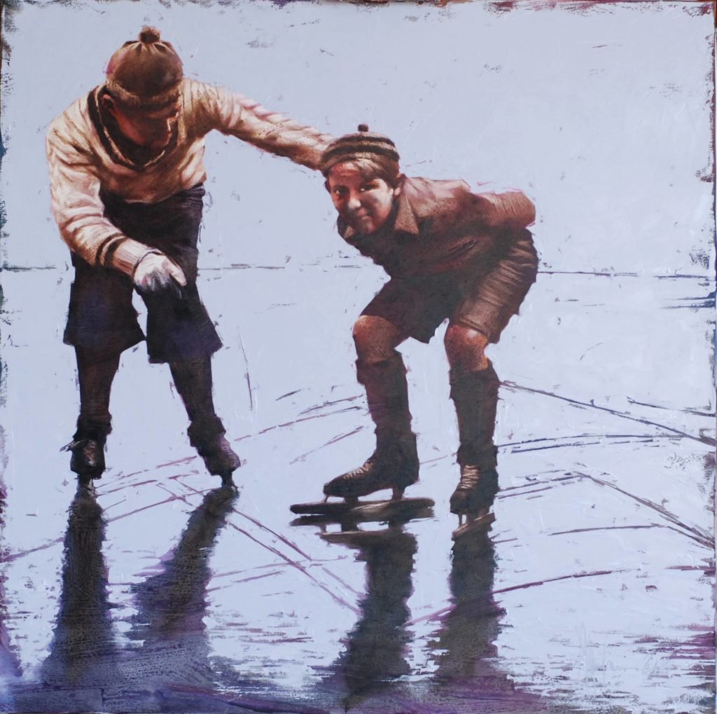 December. The first ice original painting by Igor Shulman