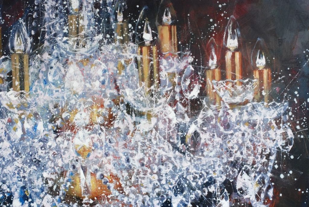 Large cristal chandelier. 4 try artwork by Igor Shulman #shulmanart