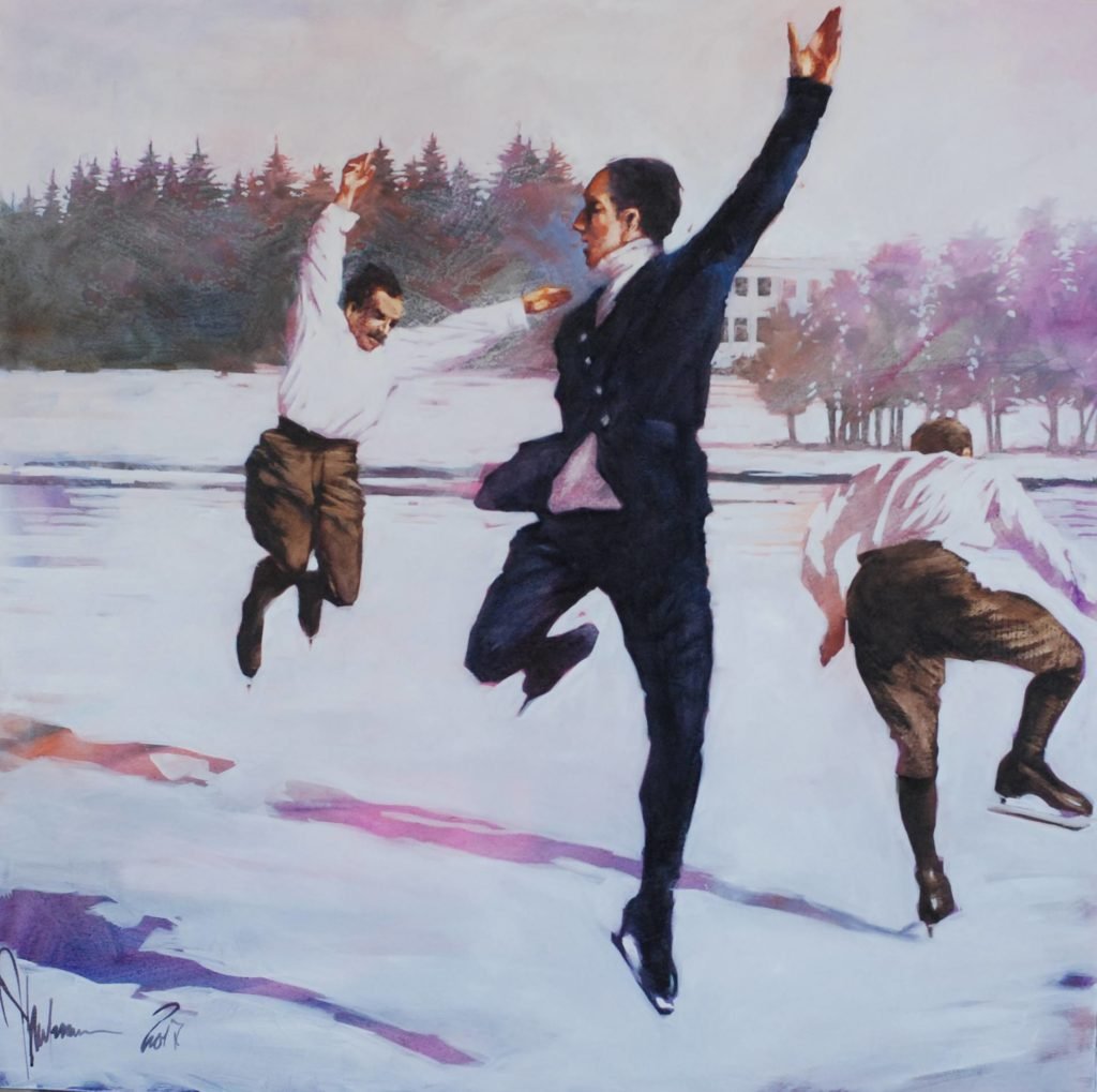 The General and his retinue original painting by Igor Shulman