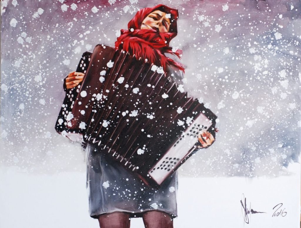Winter original painting by Igor Shulman