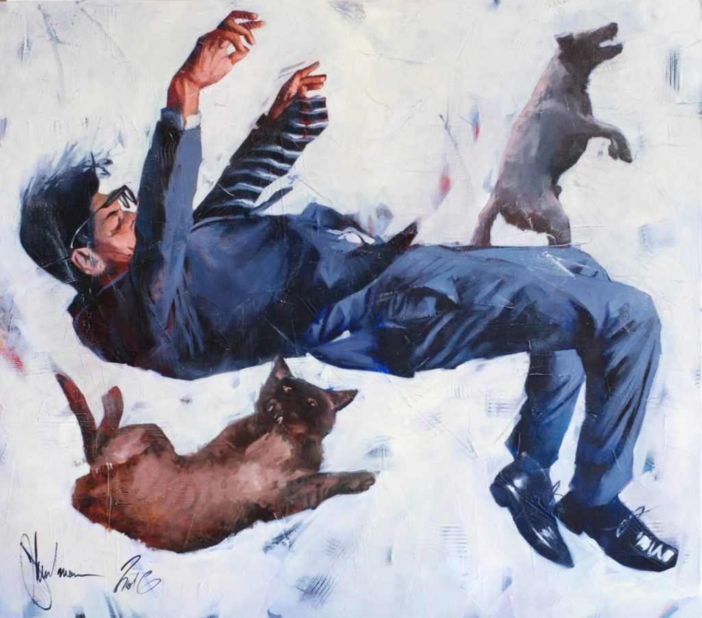 Gravitation #2 original painting by Igor Shulman