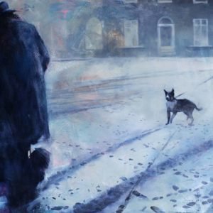 Night from Thursday to Friday original painting by Igor Shulman