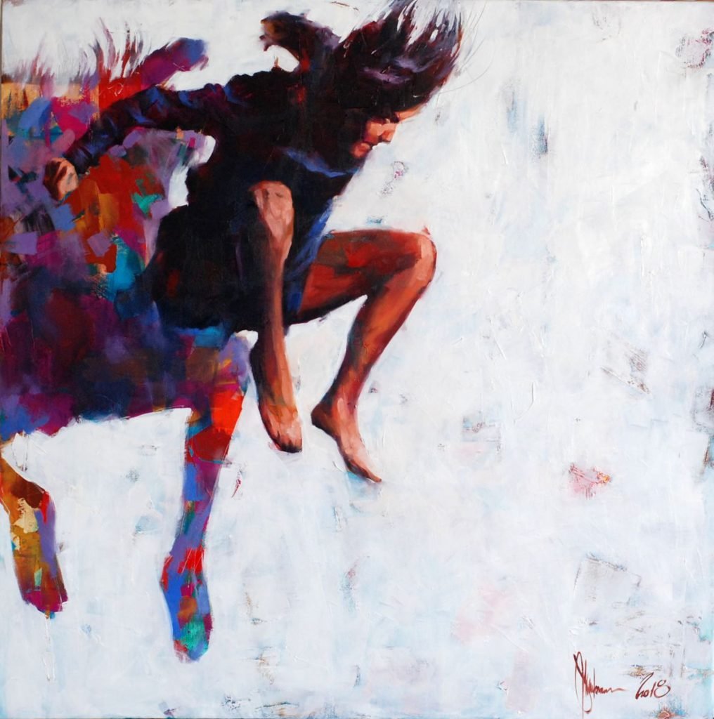 Leap to nowhere (WS-5) original painting by Igor Shulman