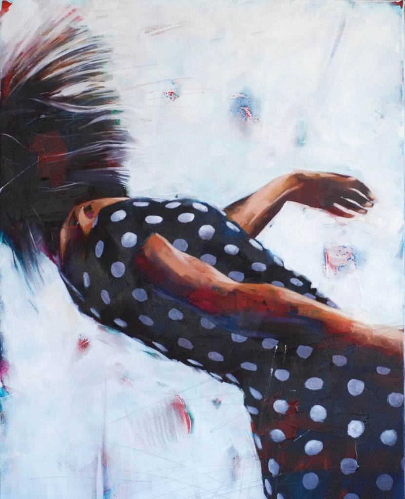 Polka dot dress (WS 2) artwork by Igor Shulman #artist