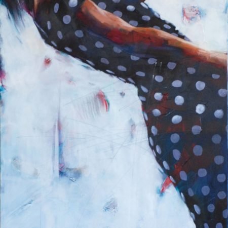 painting polka dot dress ws 2 by igor shulman original -