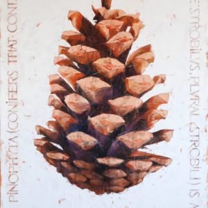 Project "Botanica". Cone original painting by Igor Shulman