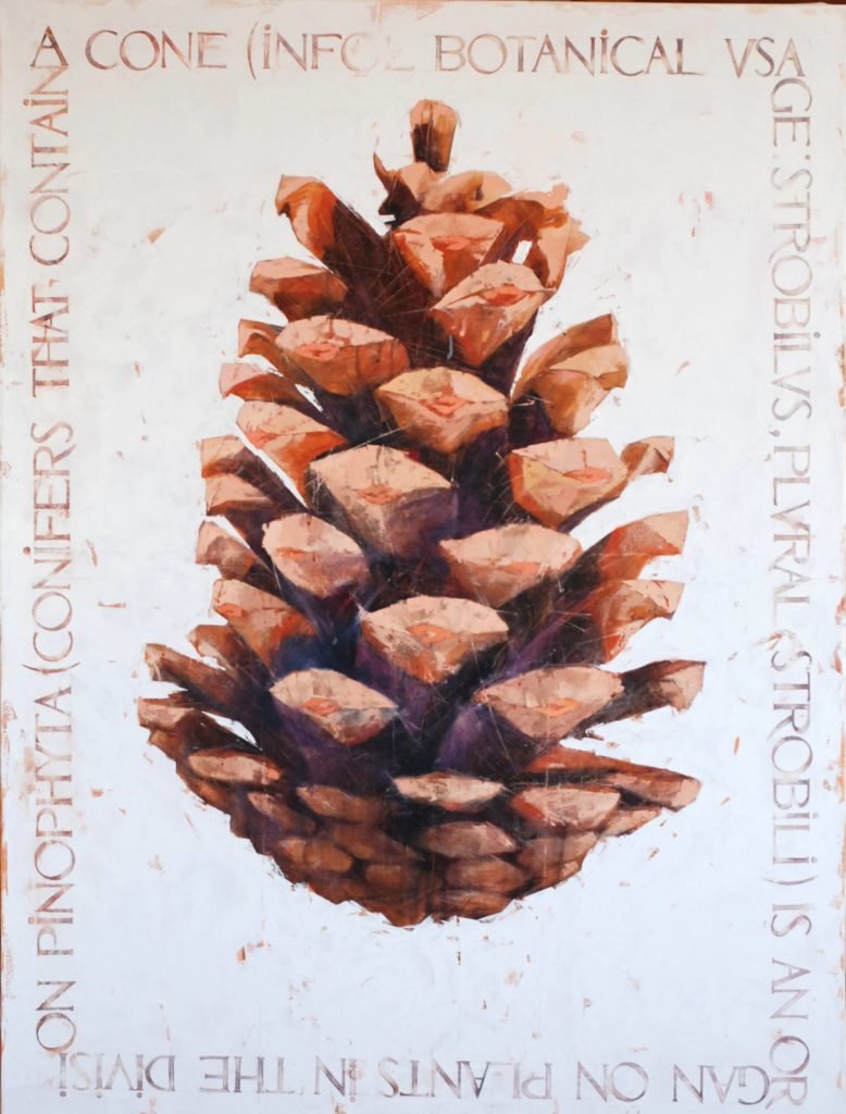 Project "Botanica". Cone original painting by Igor Shulman