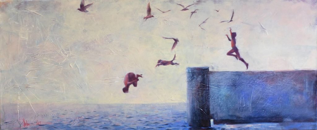 Summer stories original painting by Igor Shulman