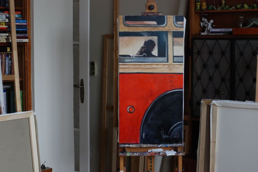 Bus from Childhood artwork by Igor Shulman #artgallery