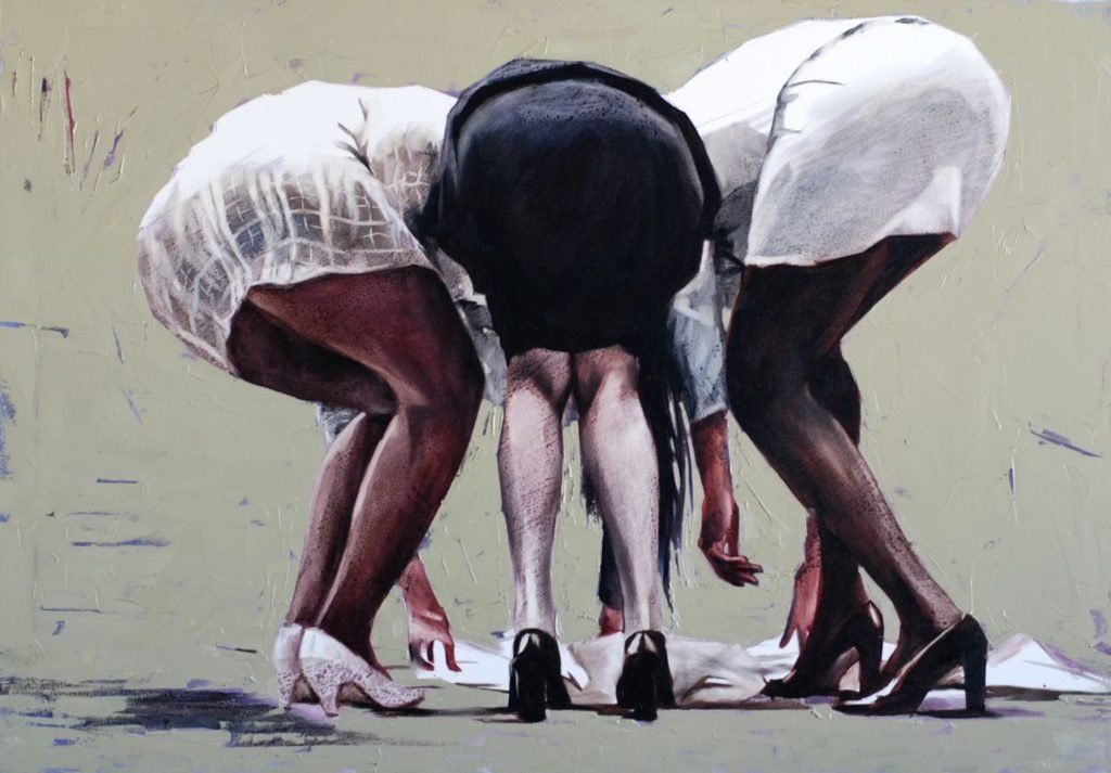 Developments in the office original painting by Igor Shulman