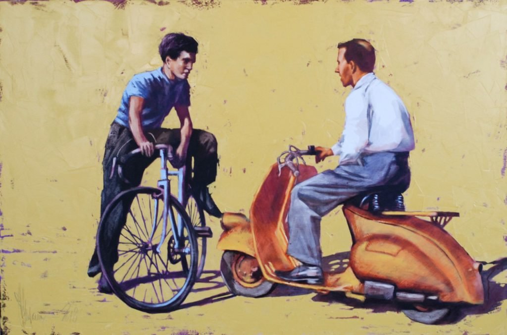 Fathers and Sons original painting by Igor Shulman