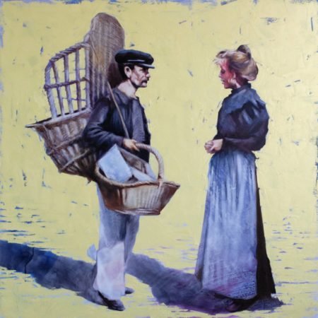 painting seller baskets by igor shulman original -