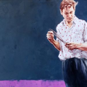 The hairdresser. Spring original painting by Igor Shulman