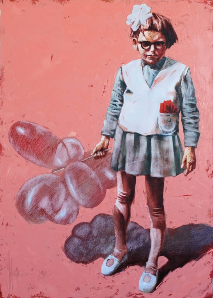 A Girl from My Childchood original painting by Igor Shulman