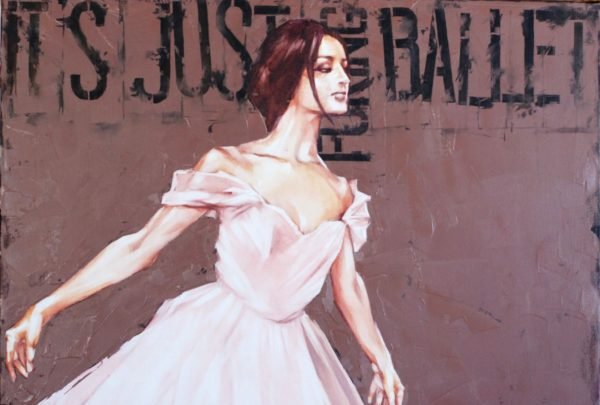 It is just Fucking Ballet painting by Igor Shulman (Arts, Artist, Paint, Painter, Painting, Oil, Oil painting, Painting, Artwork, Positive, Textures, Contemporary, Dancer, Figurative, Harmony, Ballet)