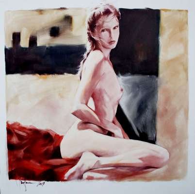 Igor Shulman Artwork / 2009 year Album /  Akt №50 - 100x100 sm