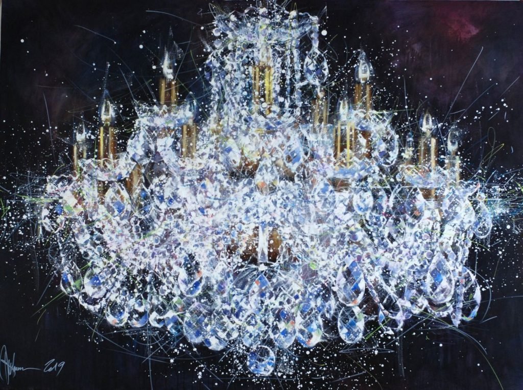 Chandelier #5. Shining original painting by Igor Shulman