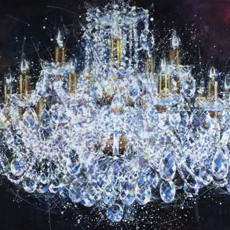 painting chandelier 5 shining by igor shulman original -