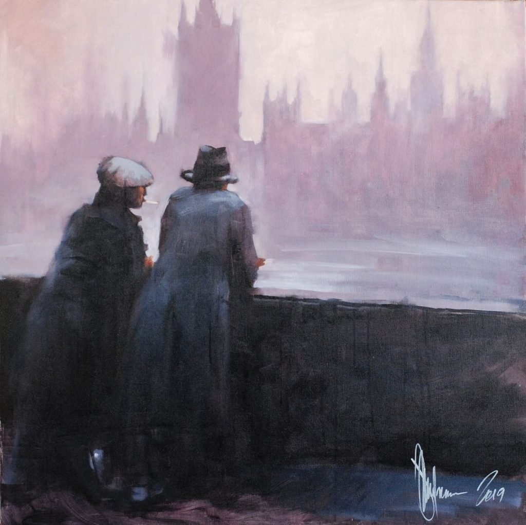 Winter. London original painting by Igor Shulman