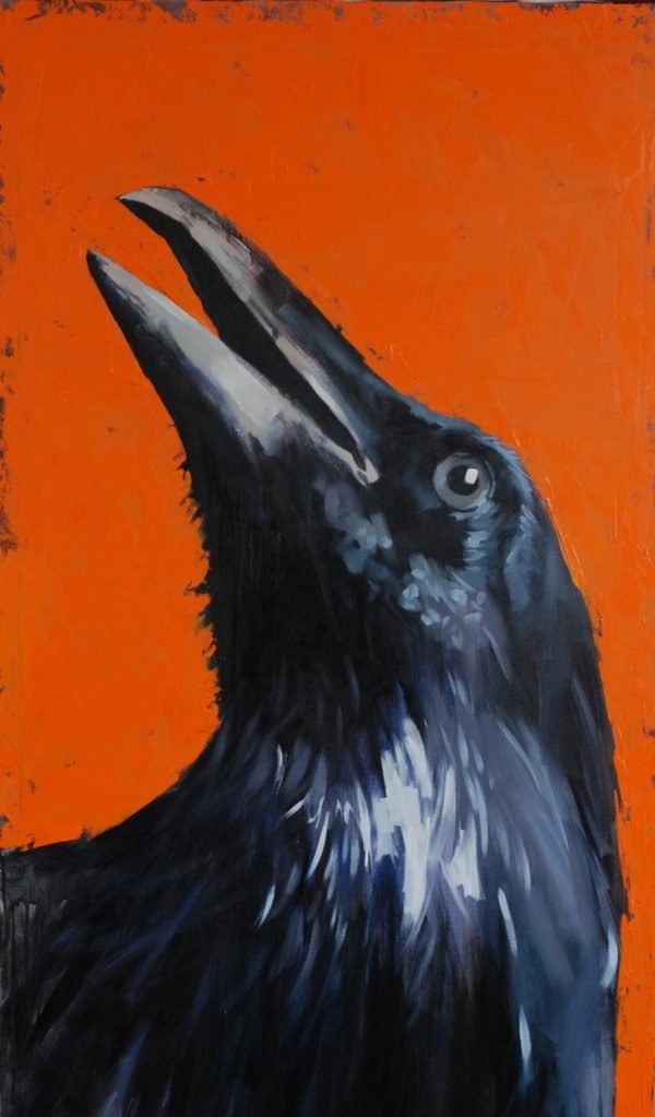 Portrait of a Crow, trying to find God in Himself 2 artwork by Igor Shulman #artist