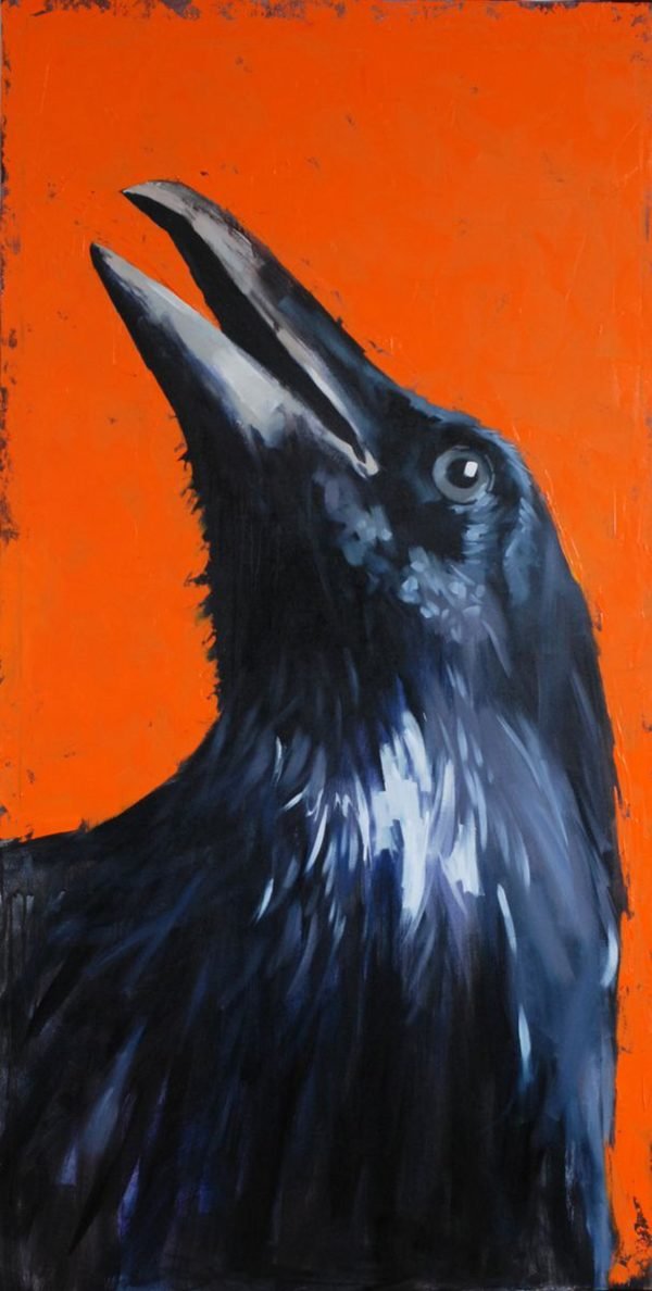 Portrait of a Crow, trying to find God in Himself 2 artwork by Igor Shulman #artist