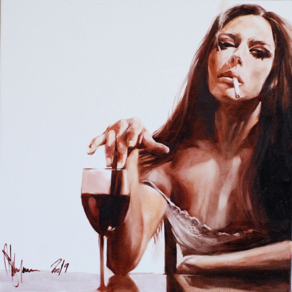 After Party 8 original painting by Igor Shulman
