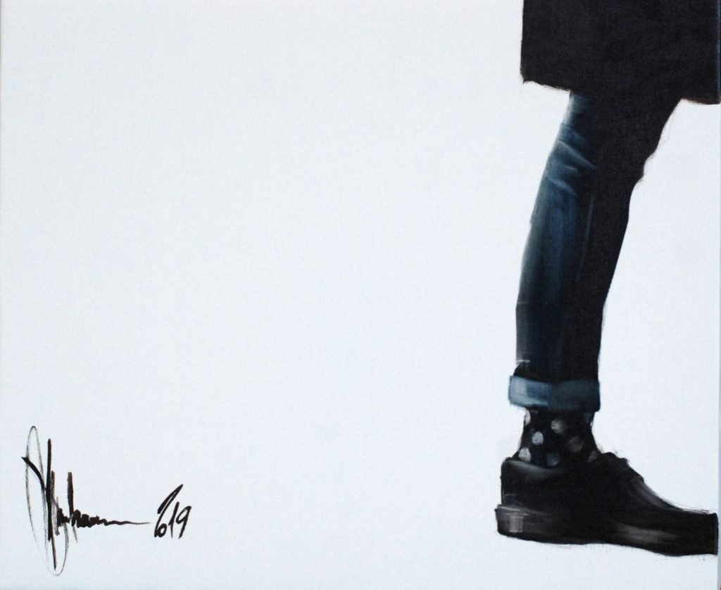 Portrait of a Young Man Leaving the Frame artwork by Igor Shulman #artist