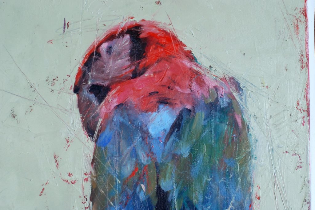 Thin Red Line original painting by Igor Shulman