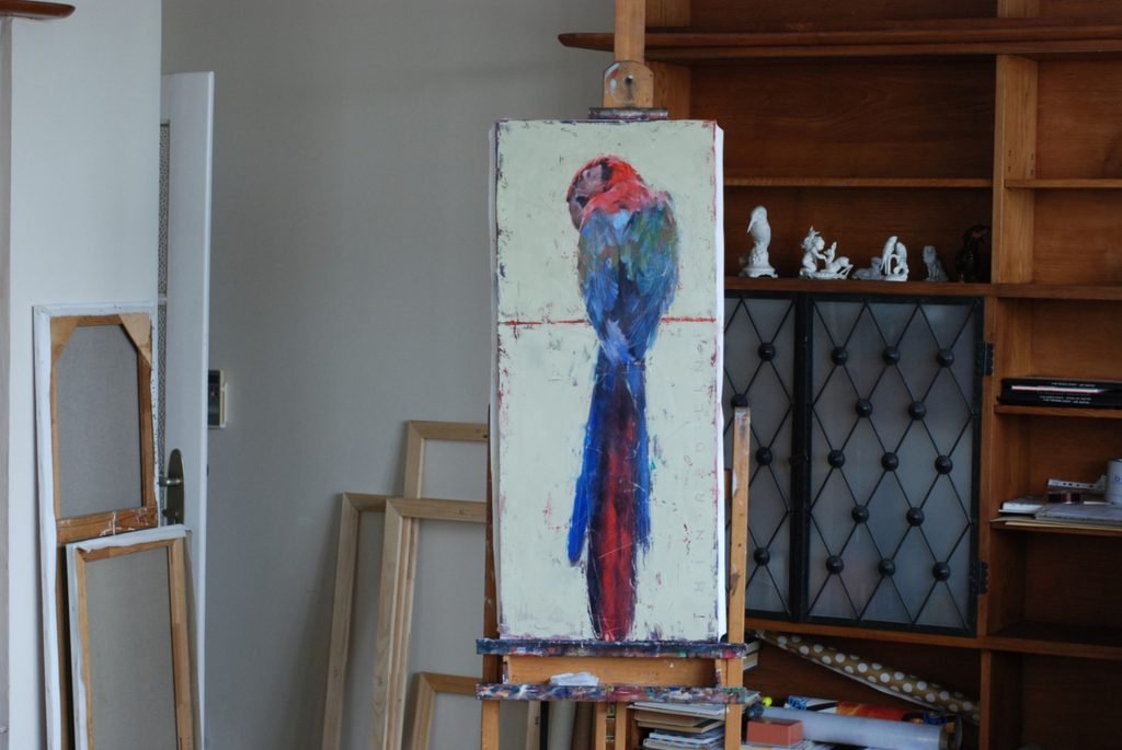 Thin Red Line original painting by Igor Shulman