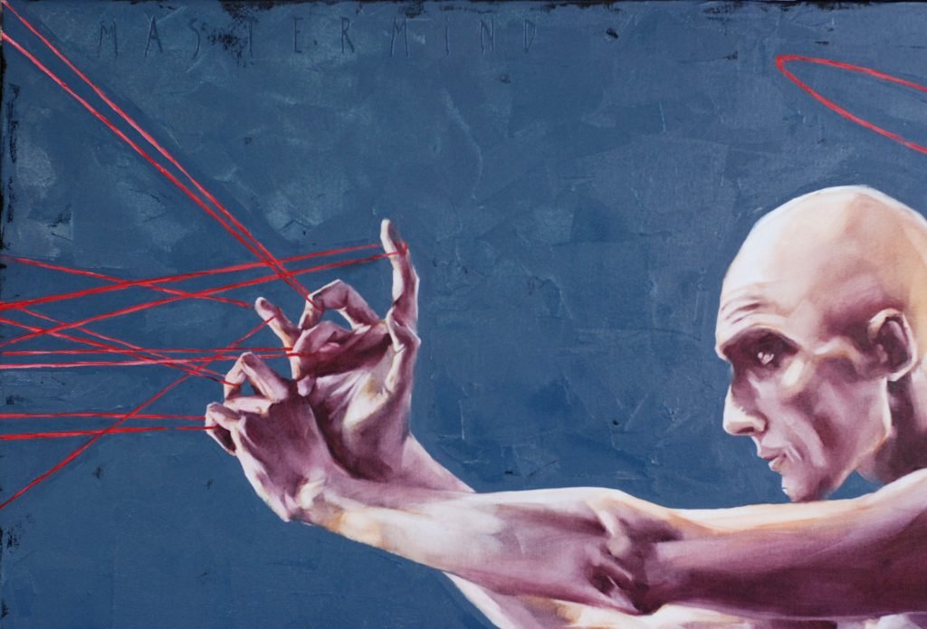 Mastermind Original Oil Painting for Sale by Igor Shulman