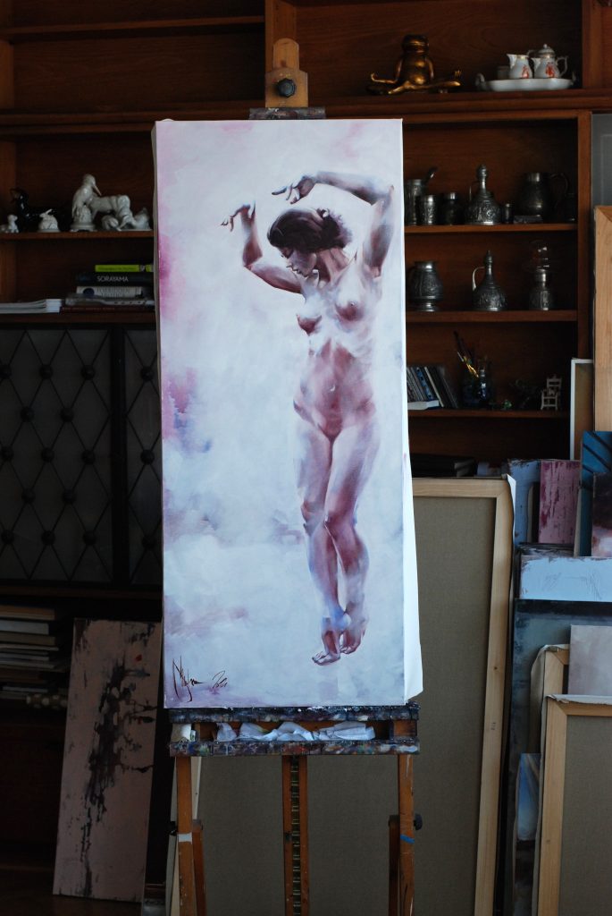 Muse oil painting by Igor Shulman. 2021