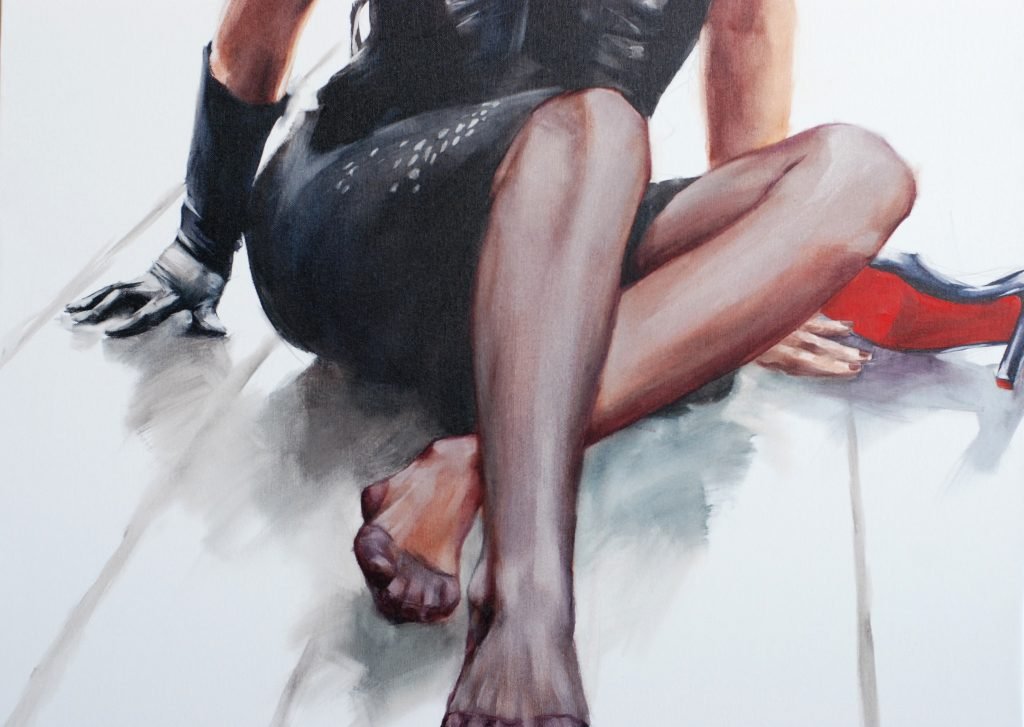 Painting Red Lipstick by Igor Shulman