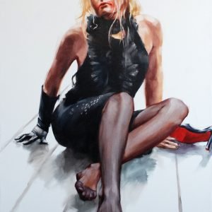 Painting Red Lipstick by Igor Shulman