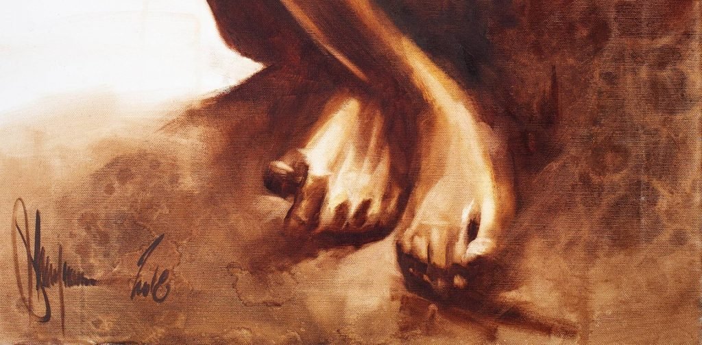 Beyond the Line of Despair Oil painting