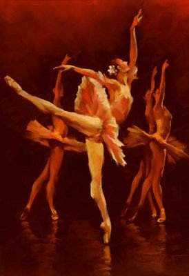 The Ballet Serie Oil paintings