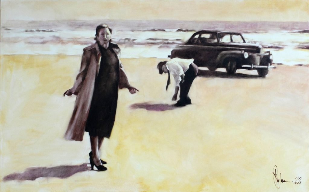 An unscheduled Visit to the East Coast Oil Painting by Igor Shulman