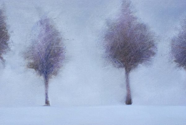 Original Oil Painting Middle of Winter by Igor Shulman-original