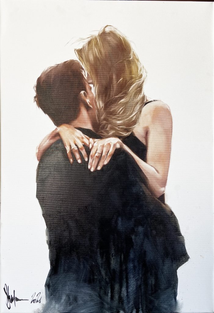 Oil Painting Either a Meeting or Parting by Igor Shulman