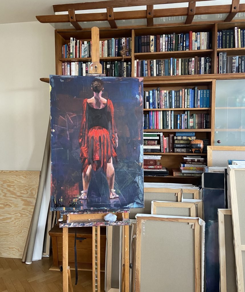 Oil Painting Pause by Igor Shulman