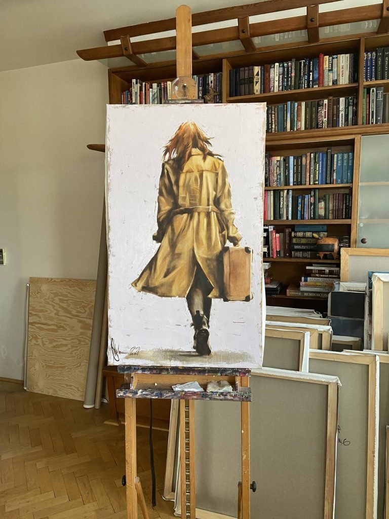 When You Leave Go Oil Painting by Igor Shulman