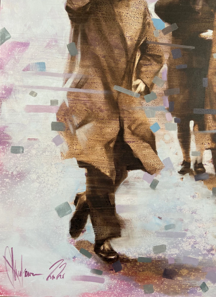 Oil Painting Wind in the City. Retro version by Igor Shulman