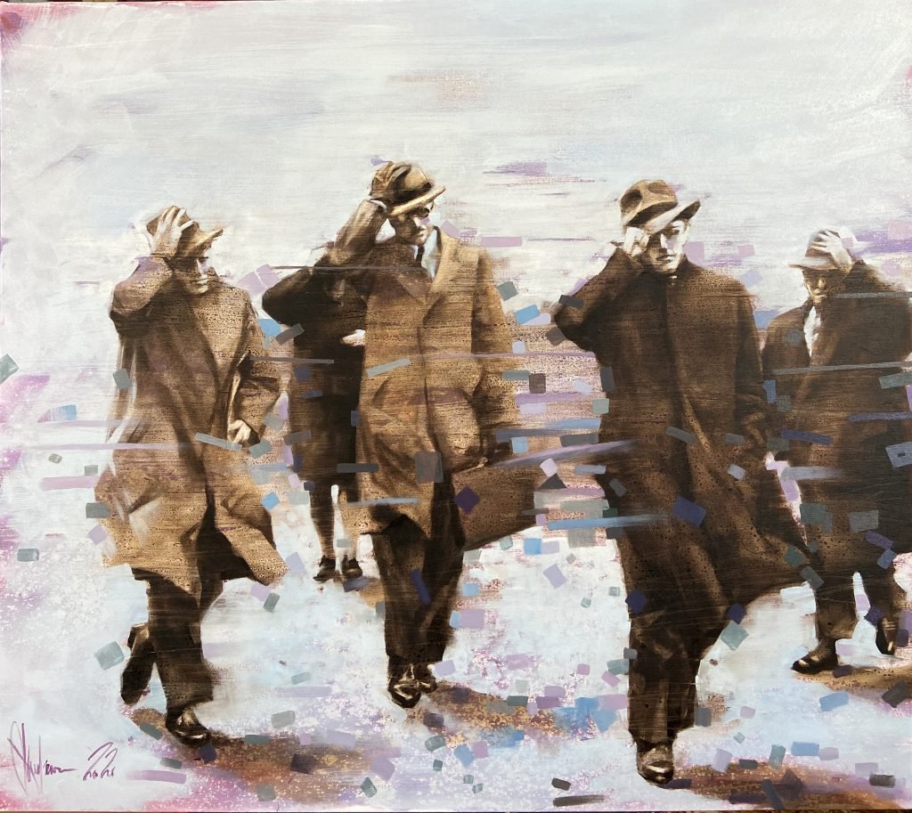 Oil Painting Wind in the City. Retro version by Igor Shulman