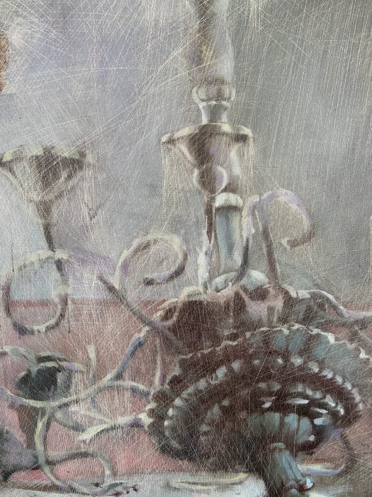 The chandelier is defeated and forgotten