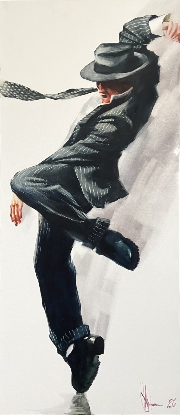 Oil Painting Street Dancer #6 by Igor Shulman