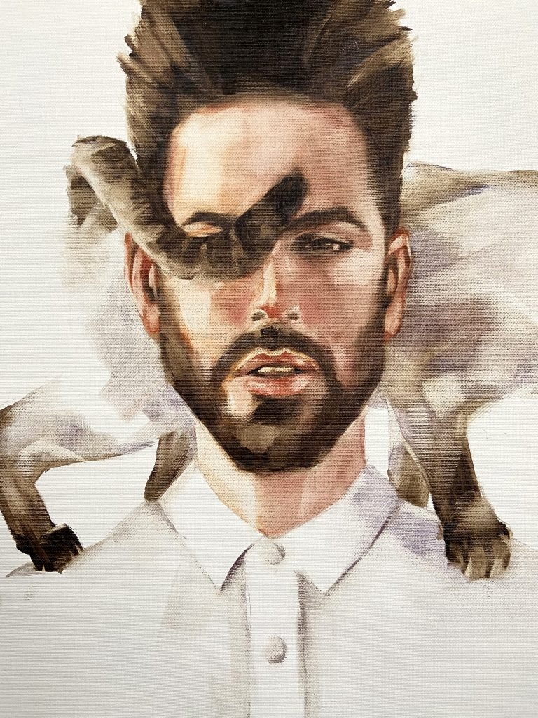 Oil Painting the Degree of Trust by Igor Shulman